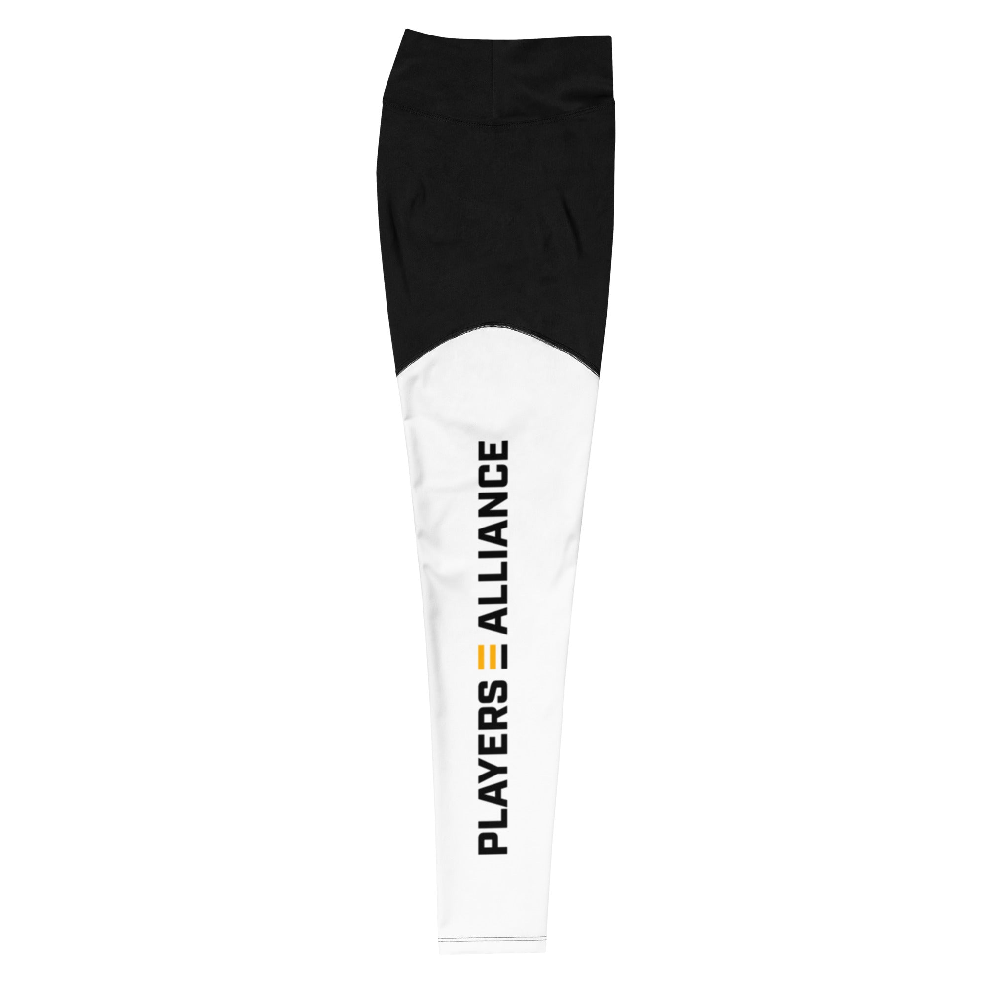 White High-waisted Leggings