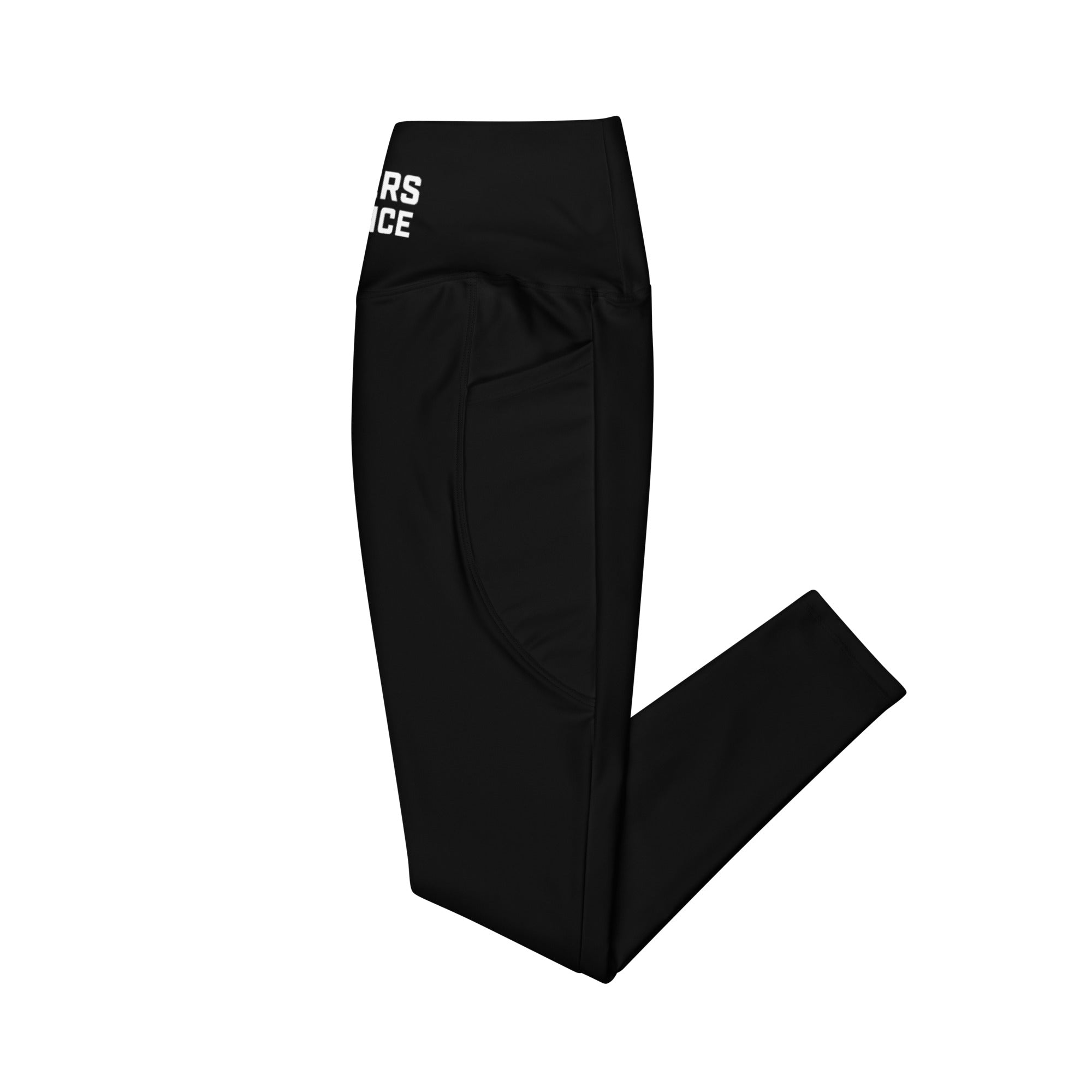 Black High-waisted Leggings with pockets