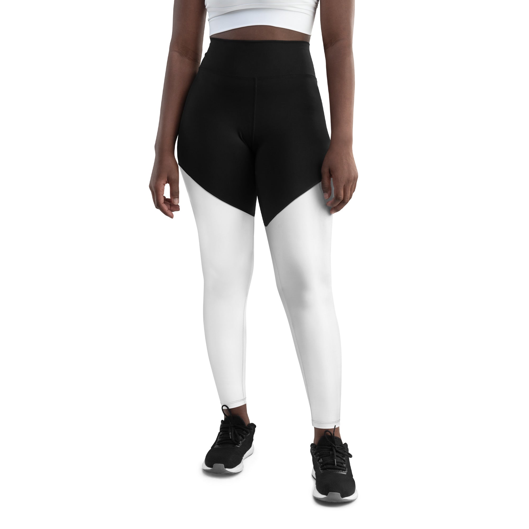 White High-waisted Leggings